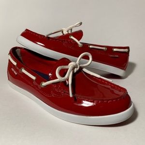 Cole Haan Women's Patent Leather Nantucket Boat Shoes 7.5